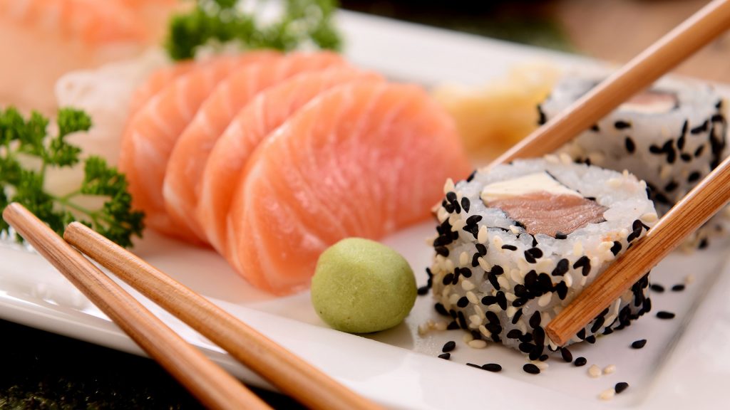 sushi exotisch eten