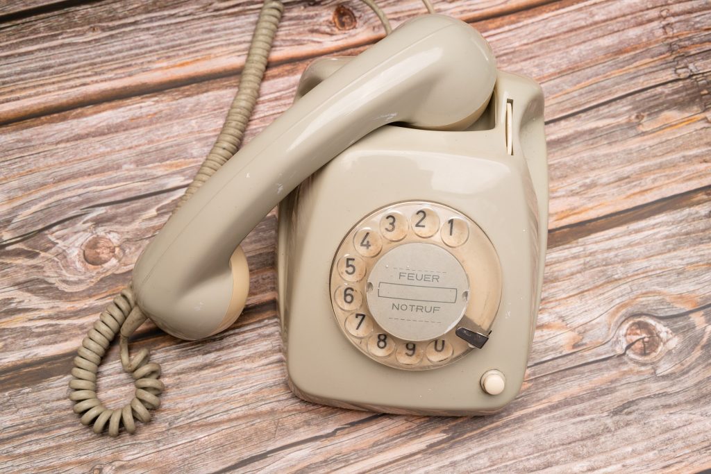 vintage telephone draaischijf telefoon